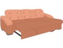 Sleeping area of ​​the sofa