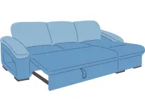 Sleeping area of ​​the sofa