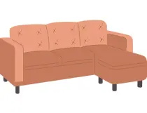 Three-seater corner sofa